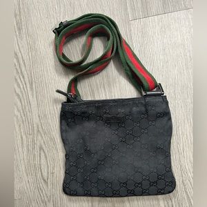 Gucci Canvas Messenger Bag